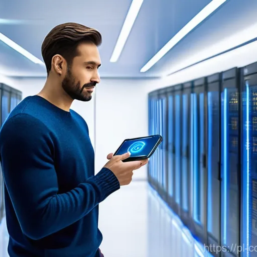 탈중앙화 지갑의 보안 이점 - **Prompt:** A discerning adult, casually dressed in smart-casual attire (e.g., a neat sweater and tr...