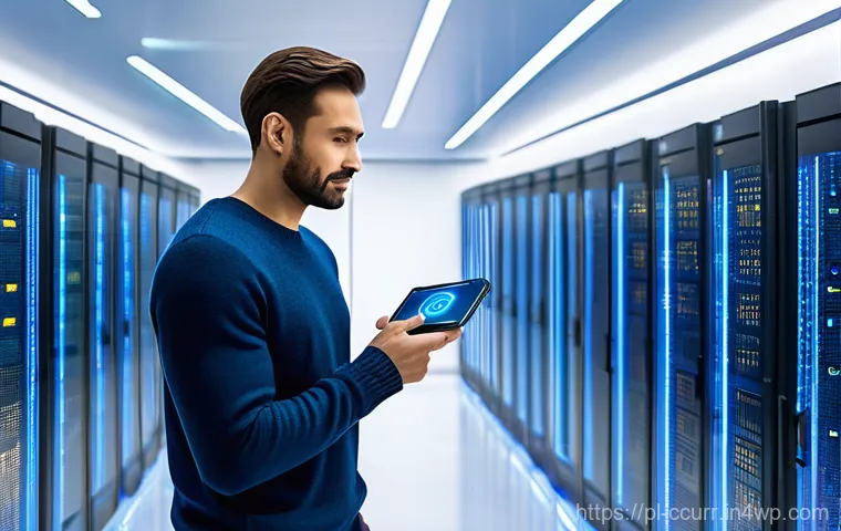 탈중앙화 지갑의 보안 이점 - **Prompt:** A discerning adult, casually dressed in smart-casual attire (e.g., a neat sweater and tr...