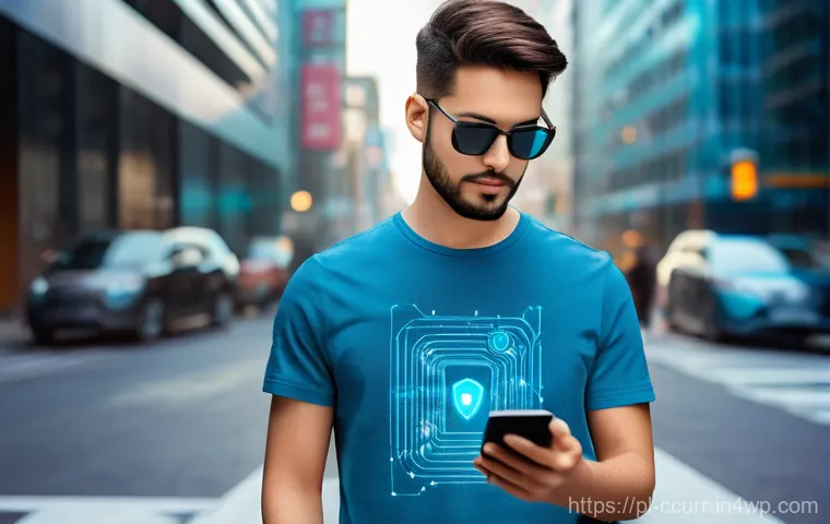 탈중앙화 지갑의 보안 이점 - **Prompt:** A close-up, high-detail shot of an adult's hands (with neatly trimmed nails, wearing no ...