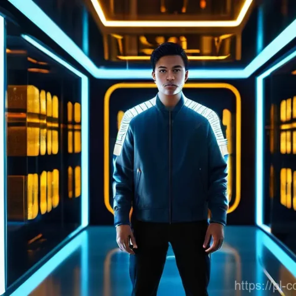 암호화폐 지갑과 블록체인 보안 - **Prompt 1: Digital Fortress of Wealth**
    "A young adult, dressed in casual yet modern clothing, ...