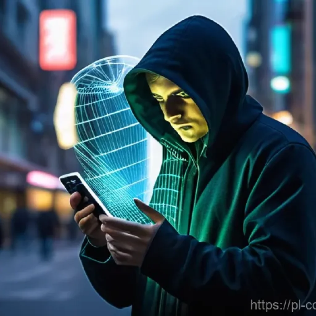 지갑 보안에 관한 최신 연구 결과 - **Prompt:** A person (early 30s, gender-neutral, wearing casual smart attire) is holding a modern sm...